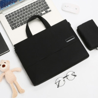 手提笔记本电脑包适用于华为matebook14苹果macbook13.3戴尔1|神秘黑+电源包+送小熊公仔 13寸