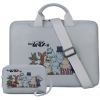 华为matebook14寸荣耀magicbookpro16寸单肩电脑包女手提联想|灰色-萌动物+同款电源包 13.3英寸