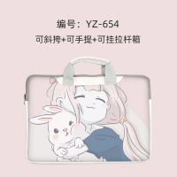 笔记本手提包15.6适用联想air13.3惠普华为荣耀电脑包14寸|YZ-654(可手提+斜跨+挂拉杆箱) 15.6英寸