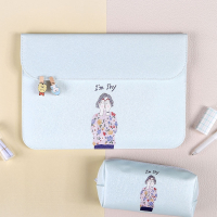 微软surfacepro756go210寸内胆包laptop32113.5电脑包保护|害羞女孩+电源包横款 14寸