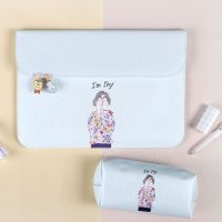 华为matebookd141315.6寸内胆包xpro13.9电脑|害羞女孩+电源包已升级绒棉内里 12寸