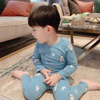 猪小邪 儿童秋衣秋裤套装全棉宝宝内衣裤秋装套装 婴儿男童秋季