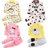 儿童秋衣套装纯棉春秋款童装男女宝宝小童秋衣秋裤婴儿睡衣家居服