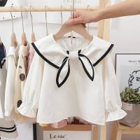 女童衬衫韩版公主2021春装新款儿童长袖开衫上衣小女孩春秋衬衣潮