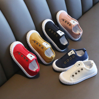 2020春秋新款儿童帆布鞋男童鞋软底小白鞋女童运动鞋幼儿园宝宝鞋