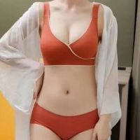 新款乳胶内衣女小胸聚拢美背无痕无钢圈收副乳防下垂运动背心胸罩|砖红[套装] XXL码