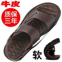 夏季凉鞋男士真皮2021新款潮流休闲防滑两用沙滩鞋爸爸外穿凉拖鞋