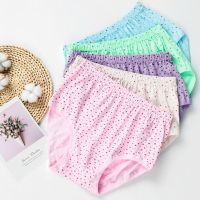 5条装纯棉妈妈内裤女中老年高腰大码三角内裤奶奶老人宽松全棉裤