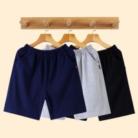 纯棉男士家居裤夏季百搭休闲睡裤宽松短裤青老少年五分裤桑拿透气
