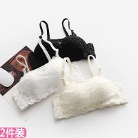 韩版可爱大学生高中生无钢圈少女薄款文胸聚拢小胸定型上托胸罩女