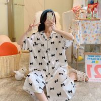 夏天睡裙女公主风冰丝薄款宽松大码夏季睡衣女士长款过膝家居服潮