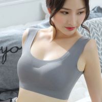2件装/日系一片式无痕无钢圈少女运动睡眠瑜伽跑步文胸性感内衣女