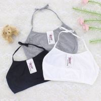 内衣脖子系绳子 挂脖内衣 女童小学生全棉文胸挂脖式绑带抹胸吊带