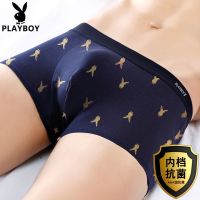 4条装抗菌男士内裤透气青年平角裤纯棉印花底裤四角短裤