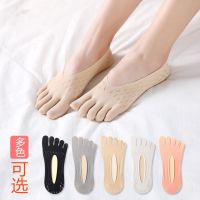 五指袜女夏款短款丝袜包芯丝女浅口丝袜天鹅绒隐形袜女士防勾丝袜