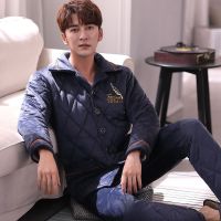 男士睡衣冬天加厚加绒秋冬珊瑚绒大码睡衣男居家服套装休闲两件套