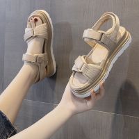 凉鞋女夏时尚外穿2021新款仙女风松糕厚底网红休闲罗马鞋