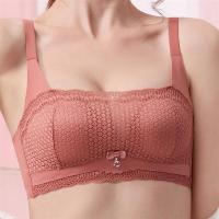 欧美风性感蕾丝抹胸防走光聚拢上托收副乳调整型乳胶文胸
