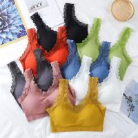 内衣女学生韩版蕾丝美背文胸裹胸背心防走光无钢圈聚拢防下垂胸罩