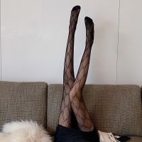 网红双g字母性感黑色渔网丝袜女镂空网眼连裤袜子春秋薄款ins潮夏