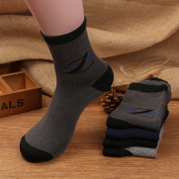 男士袜子秋冬季棉袜中长筒袜运动袜加厚中老年人大码