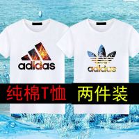 夏季纯棉t恤男士短袖圆领 宽松大码t恤上衣休闲韩版装