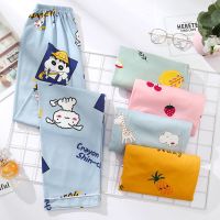 春秋睡裤女夏家居裤宽松大码长裤女士卡通休闲薄款空调裤女月子裤