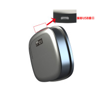 无线充电超声波仪家用法耐(FANAI)床上面部器去虫 黑色UBS插电使用