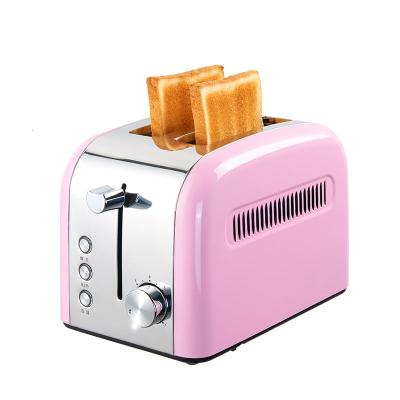 烤面包机家用小型早餐机迷你多士炉法耐(FANAI)烤土司全自动多功能小型面包机 樱花粉22S