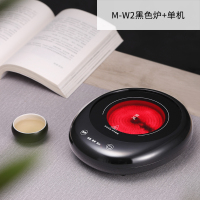 简悠电陶炉煮茶迷你小型法耐(FANAI)小电磁炉家用烧水泡茶炉玻璃壶煮茶器 W2黑色炉(智能版)