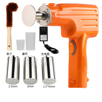 压面机家用电动小型饸饹法耐(FANAI)打面机家庭用多功能饸烙制面机新款面条机 橙色充插两用3个桶送刷子量杯