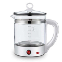 多功能养生壶法耐家用加厚玻璃电烧水壶花茶煮茶壶办公室一体壶 白色机械养生壶带电源线+蛋架