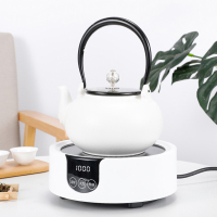 电陶炉茶炉煮茶器家用定时玻璃壶陶法耐(FANAI)瓷壶迷你煮茶炉不挑壶锅光波炉 雪菊陶瓷壶(白色)