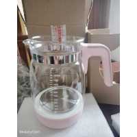 恒温调奶器法耐(FANAI)玻璃水壶配件鲁茜+小白熊0856/0857/5003+冠亲通 粉红色1200单壶配件不带盖子