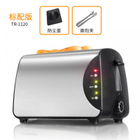 多士炉烤面包机2片家用法耐(FANAI)早餐吐司机全自动加热土司机 不锈钢银色