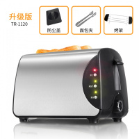 多士炉烤面包机2片家用法耐(FANAI)早餐吐司机全自动加热土司机 不锈钢银色升级版