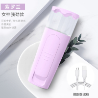 便携补水仪法耐(FANAI)纳米喷雾女脸部随身增湿器冷热喷机手持保湿迷你可爱蒸脸器可爱网红同款充蓄电u 女神强劲版紫罗兰