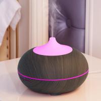 酒店超声波香薰机法耐(FANAI)精油小夜灯家用卧室孕妇婴儿加湿器喷雾插电 300ml深色木纹+3瓶精油