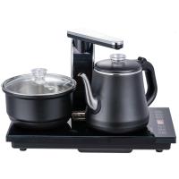 全自动上水电热水壶智能家用法耐(FANAI)茶台一体抽水泡茶专用电磁炉茶具套装 黑色全自动包胶防烫款不带彩屏