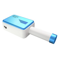 旅行烘干法耐（FANAI）衣服便携式干衣机旅游小型出差宿舍室内内衣袜子 套餐时尚蓝_有布罩