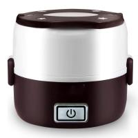 电饭煲法耐(FANAI)1小型2一单人袖珍家用办公室做饭mini电饭锅旅行便携式迷你 双内胆蒸饭盒咖色_建议1人