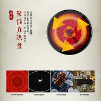 电陶炉法耐(FANAI)茶炉家用铁壶玻璃壶陶瓷泡茶迷你小型光波炉煮茶器 桔色