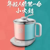 宿舍锅法耐(FANAI)学生锅煮面锅小电锅宿舍火锅电锅多功能家用小功率电煮锅 蒂芙尼蓝