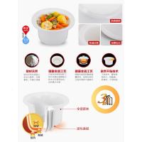 全自动家用电炖锅法耐（FANAI）白瓷熬煮粥锅煮粥养生煲汤锅陶瓷电砂锅炖盅 玻璃盖自动1.5L(适合1-2人)白瓷