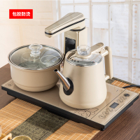全自动上水壶法耐(FANAI)电热烧水壶泡茶专用抽水式茶台家用功夫茶具器电磁炉 [防烫A款]灰色