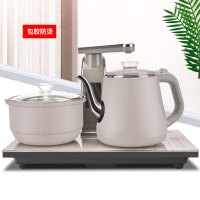 全自动上水壶法耐(FANAI)电热烧水壶泡茶专用抽水式茶台家用功夫茶具器电磁炉 [防烫款]灰色