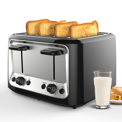 家用烤面包机法耐(FANAI)全自动多功能4片土司机早餐机
