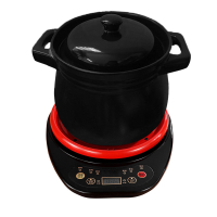 分体养生煲汤煲陶瓷砂锅(FANAI)电炖锅全自动多功能沙煲中医药罐大6L 黑色汤锅8L+底座[7-8人]