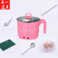 多功能家用火锅法耐(FANAI)小型电热电煮锅1-2人学生宿舍煮面锅迷你插电小锅 加厚款1.8粉快慢档送五