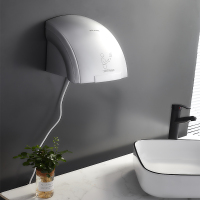 烘手器全自动感应家用时光旧巷小型洗手间吹手烘干机卫生间烘干手吹干器壁 铠甲银单热款